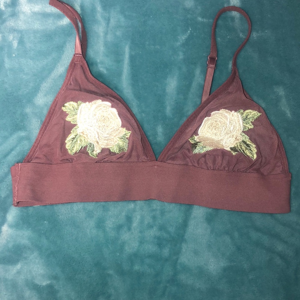 PINK Embroidered Bralette